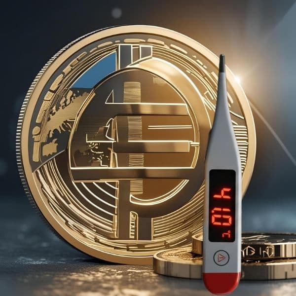 Fiberthermometer Gold Geldsystem